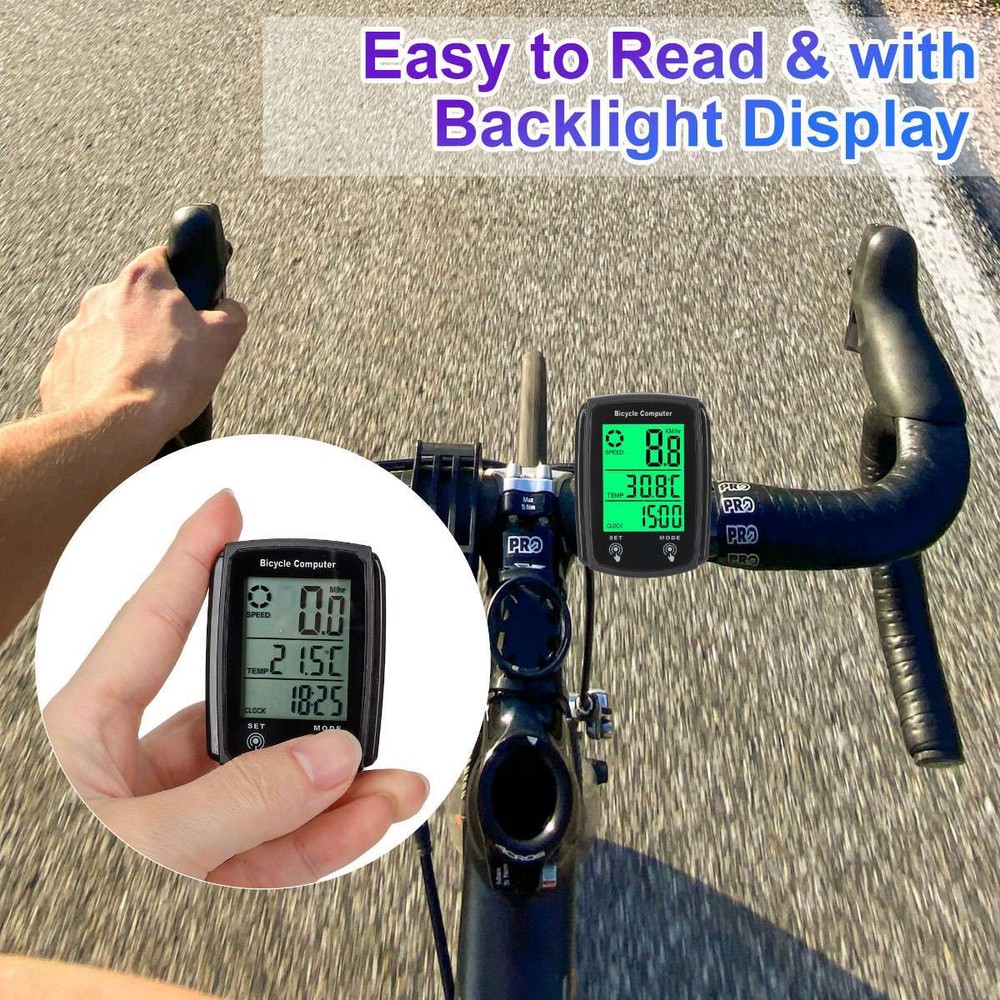 Waterproof Bicycle Bike Cycle LCD Display Digital Computer Speedometer Odometer