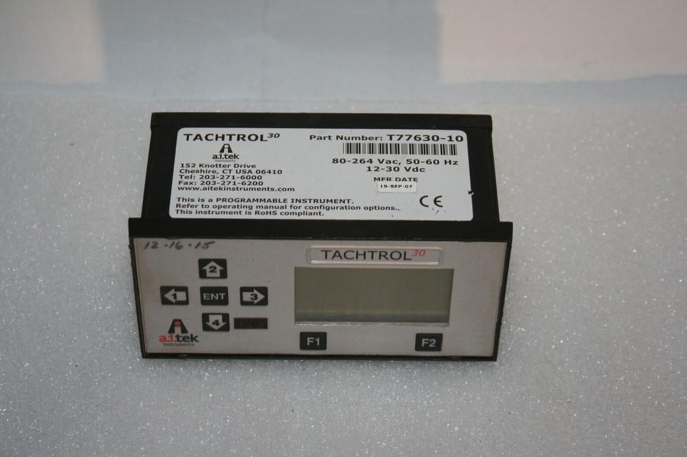 a.i.tek Instruments TACHTROL 30 T77630-10 Panel Mount Digital Tachometer