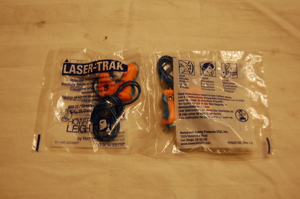 Howard Leight Lasker-Trak Corded Ear Plugs (10 Pair)