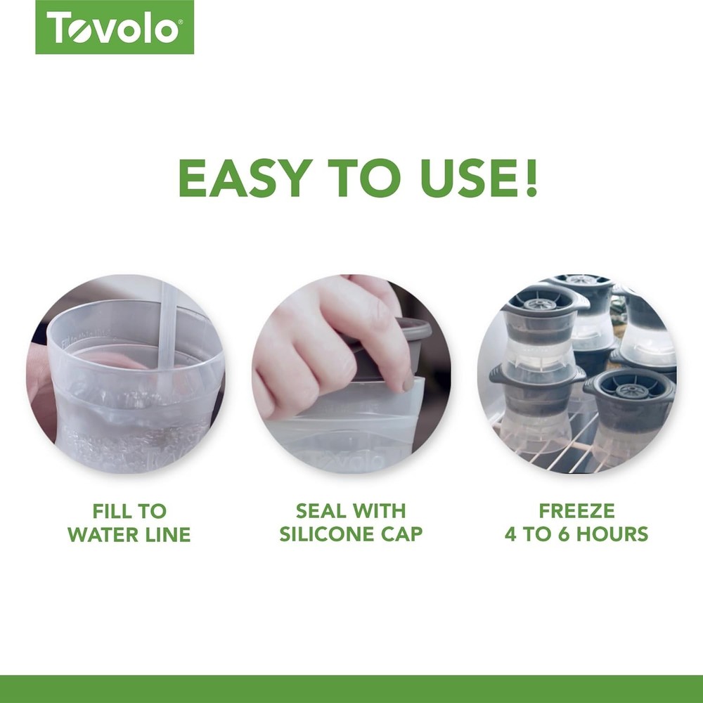 Elegant Ice Sphere Makers – Stackable, Dishwasher Safe, and Effortless to Use