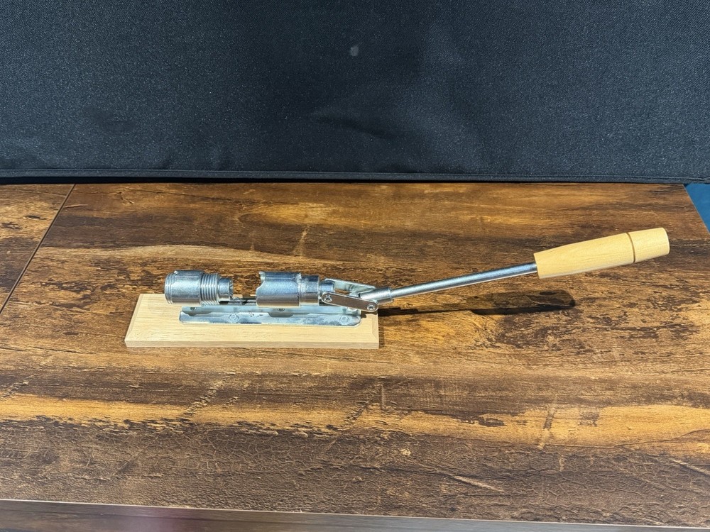 Pecan and Nut Cracker Tool Wood Base Adjustable