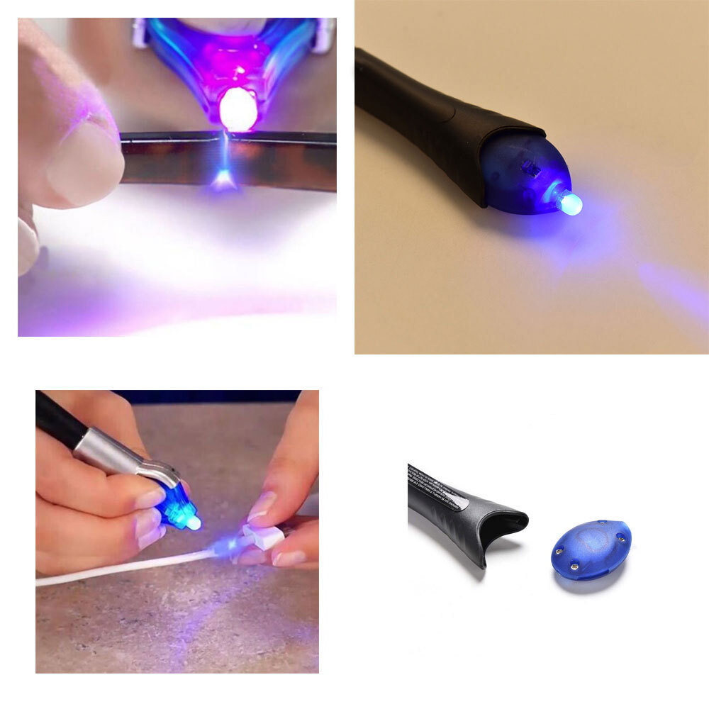 New 5 Second Fix Liquid Plastic Welding Tool UV Light Cures Liquid Plastic USA
