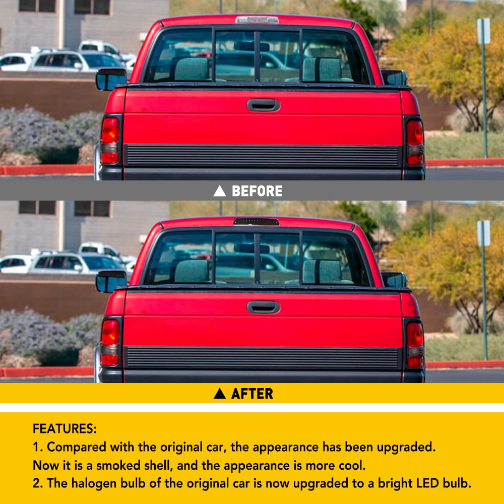 FOR 1994-2001 DODGE RAM 1500 2500 3500 LED 3RD THIRD TAIL BRAKE CARGO LAMP LIGHT