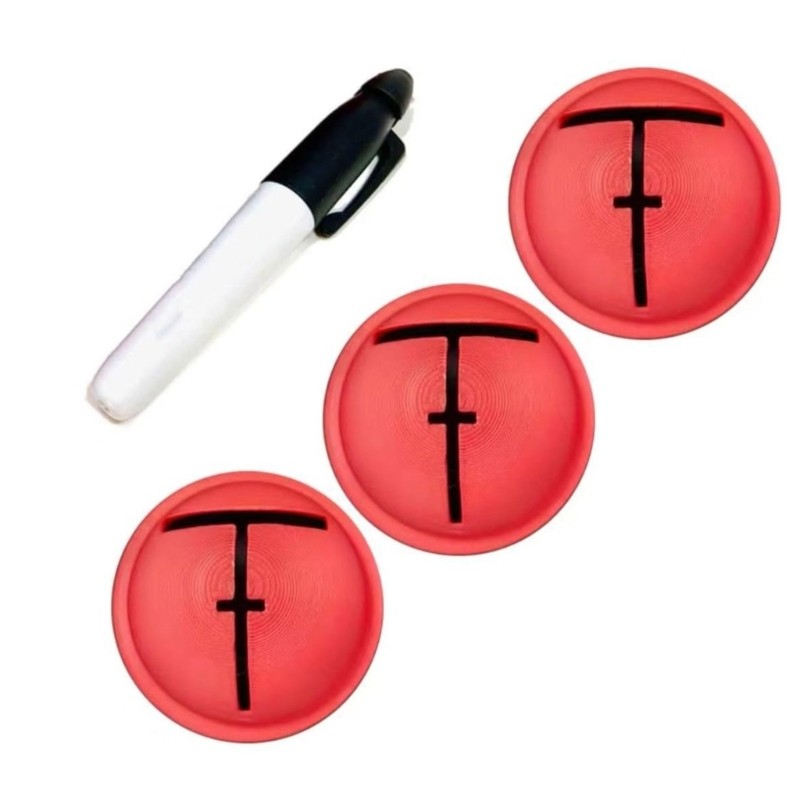 Golf Ball Alignment Templates With Line Marking Tool For Practice Trainings