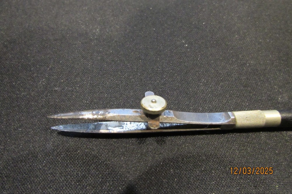 vintage drafting tools wood ruling pen D.R.P.