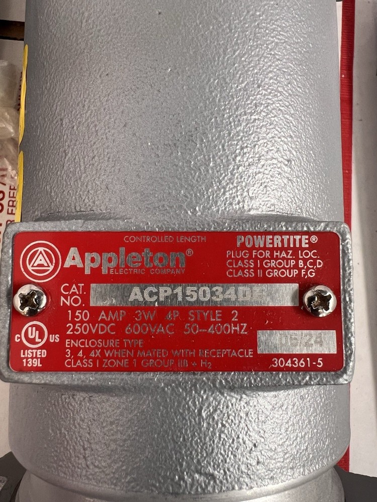 ACP15034DE Appleton Plug