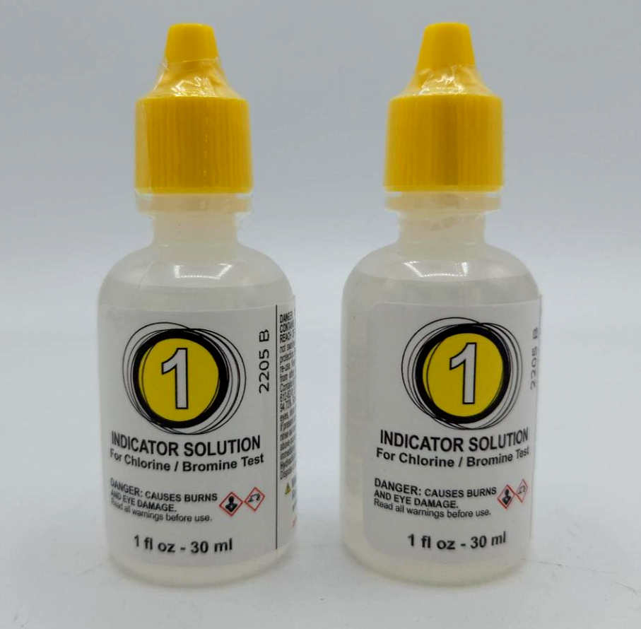 CHLORINE/BROMINE TEST KIT SOLUTION, REAGENT #1 - 1OZ 2-PACK (POOLSTYLE - 22391)