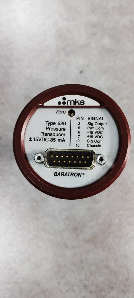 MKS 626A02TDE BARATRON CAPACITANCE MANOMETER,2 torr, WORKING