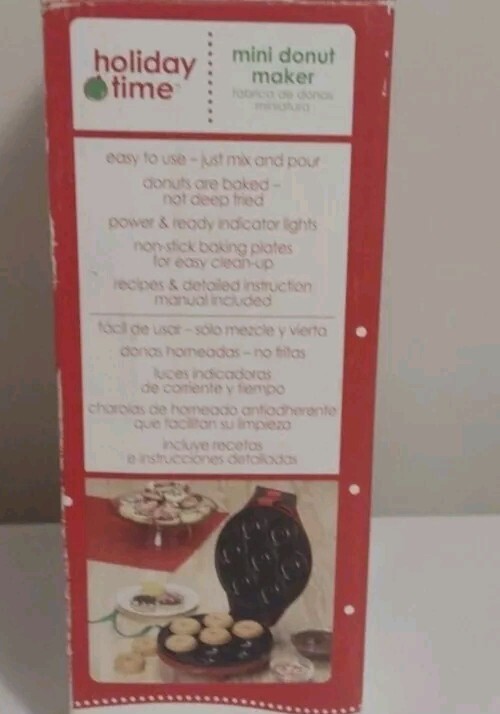 Mini Red Donut Maker New Holiday Time