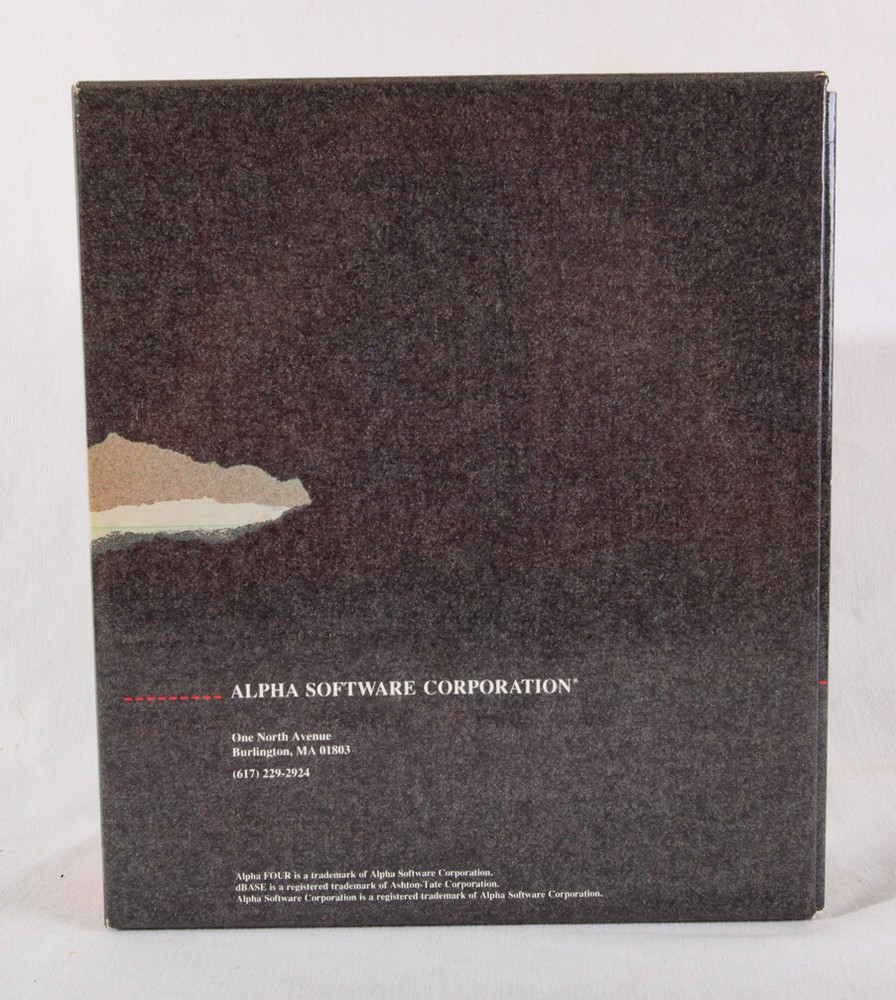 Alpha Four, Evaluation Copy, 2 Books and Software in Case