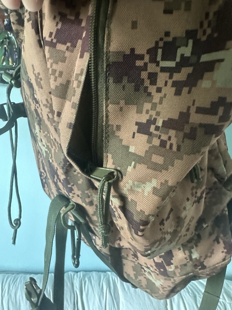 Mill Spec Plus Camo Backpack with Pockets On Both Sides