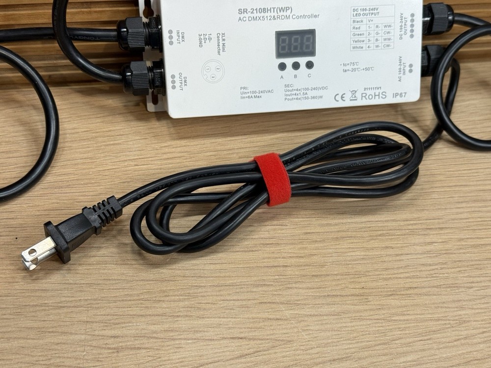 SR-2108HT(WP)DMX512 RDM Decoder High Voltage LED Controller (pre-owned)