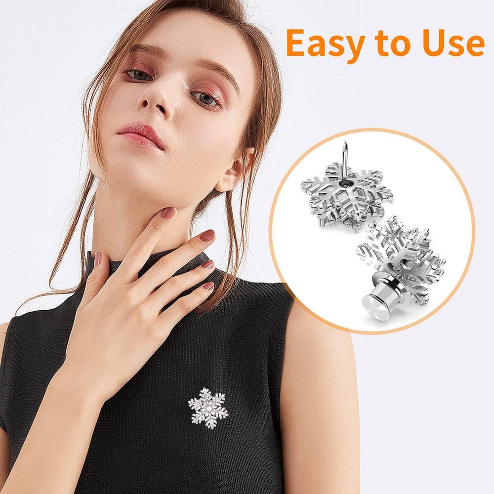 50PCS Locking Pin Backs Locking Pin Keepers Clasp, Metal Pin Locks Back for B...