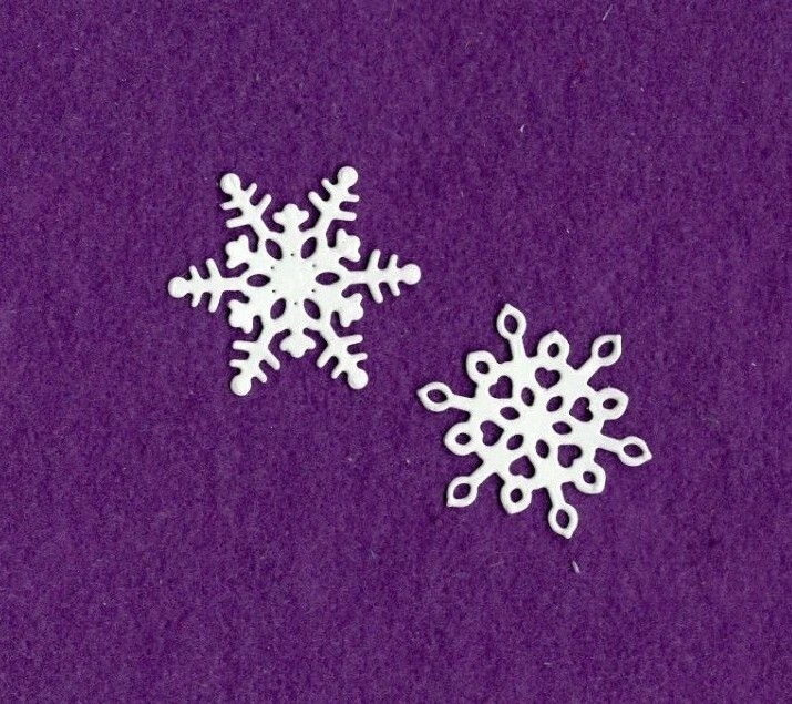 SNOWFLAKE  # 7 die cuts scrapbook cards