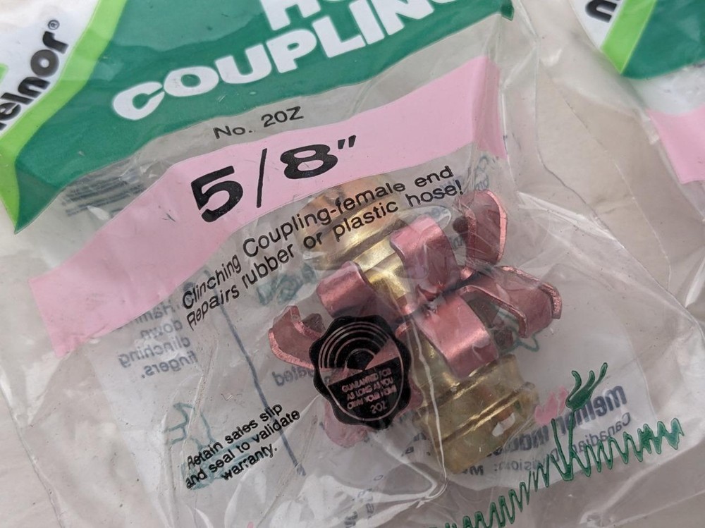 Melnor Rubber & Plastic Hose Coupling 5/8" Clinching Coupling-Female End