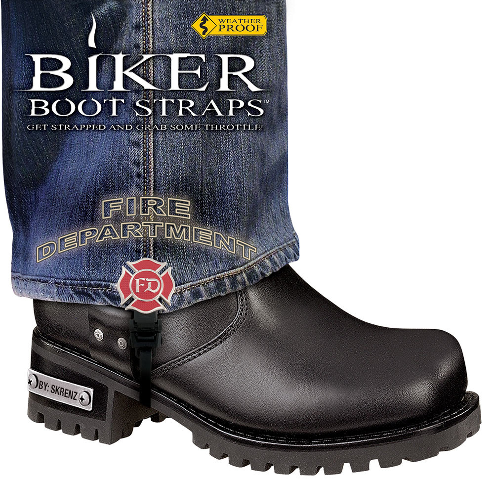 4" Fire Department Biker Boot Stirrups