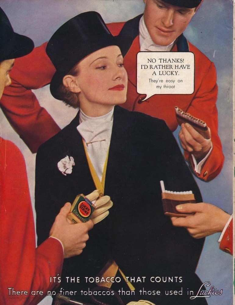 Magazine Ad - 1935 - Lucky Strike Cigarettes - (#2)