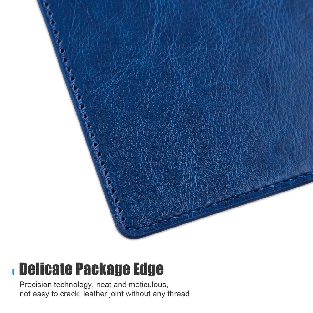 Leather Passport Holder Vaccination Card Wallet Blocking Cover Protector Slim