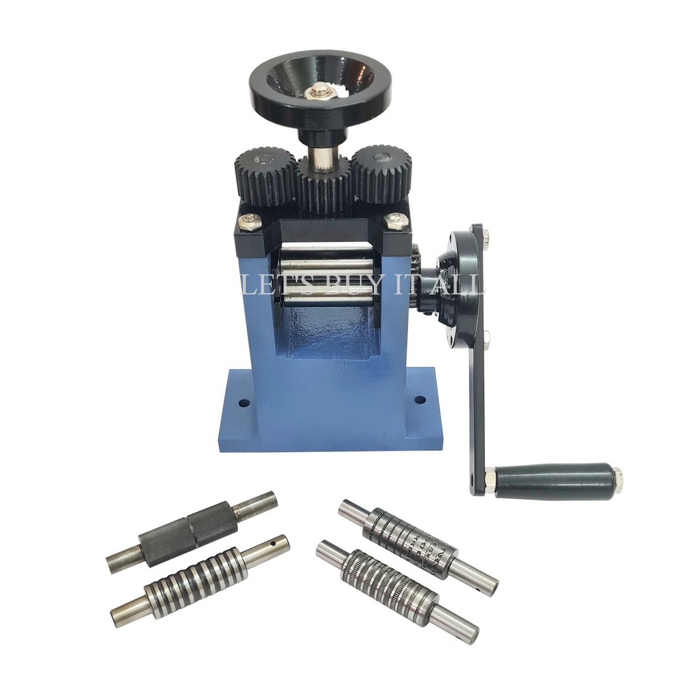 Mini Roller Machine 9" - Manual Rolling Mill- Wire Flattening & Texturing
