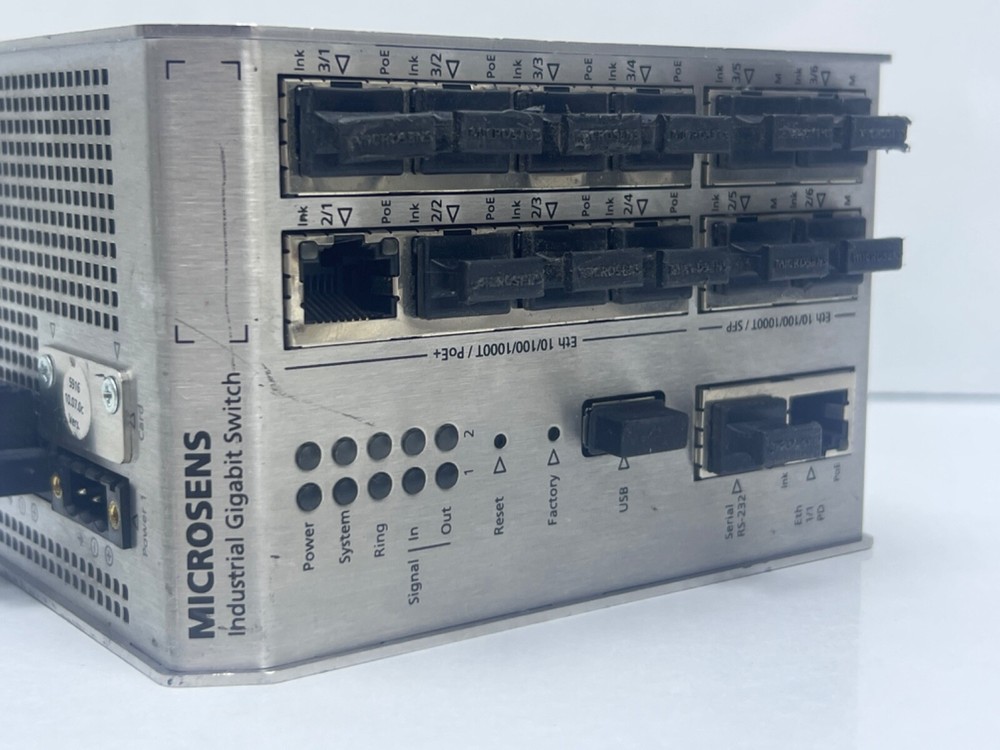 MICROSENS MS652119PM INDUSTRIAL GIGABIT SWITCH