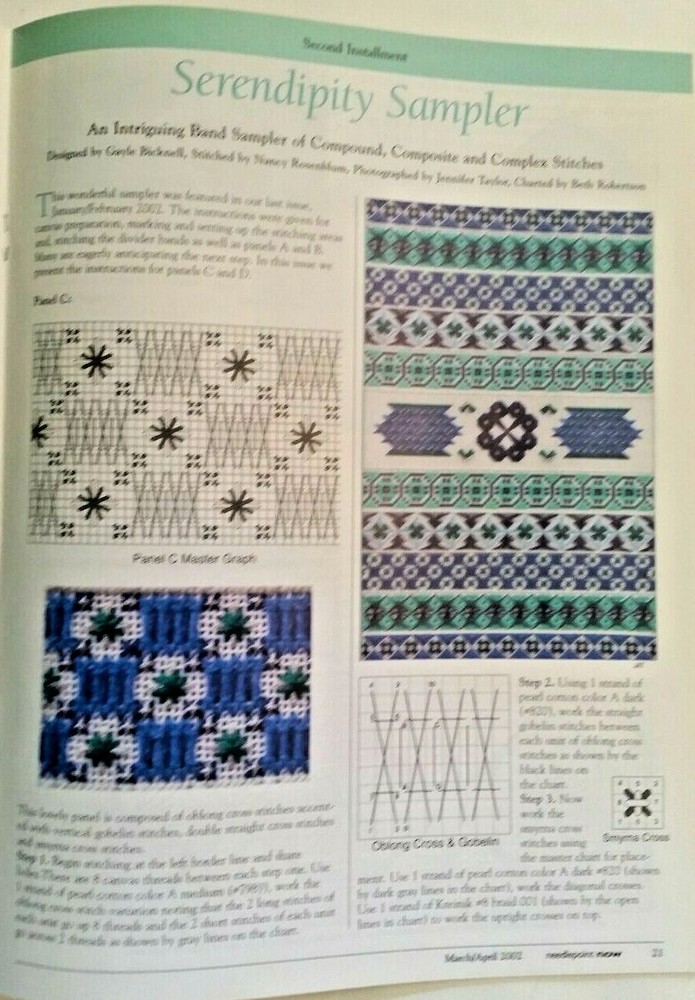 Needlepoint Now mags, 1999-2017, $3 each, choose issues, so much inside each one