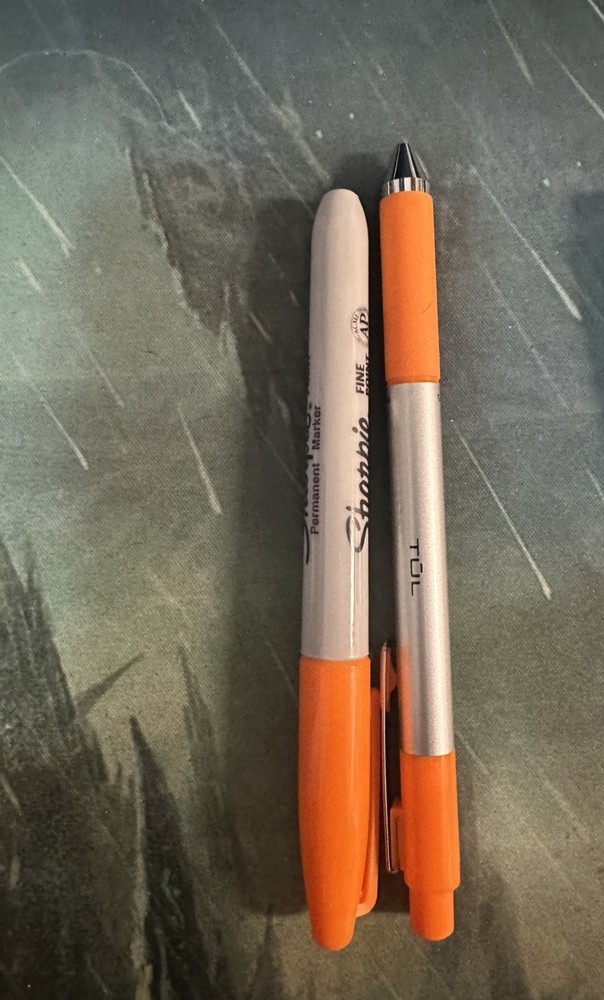 TUL pen and Sharpie set, various colors