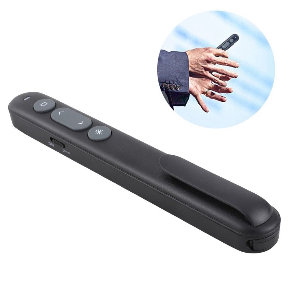 2.4G Wireless Presenter Controller Long Remote Distance Full Screen Display
