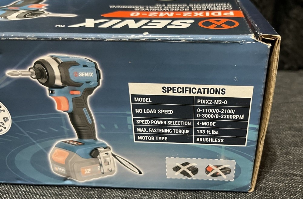 Senix Cordless Screwdriver TOOL ONLY 20Vmax Brushless