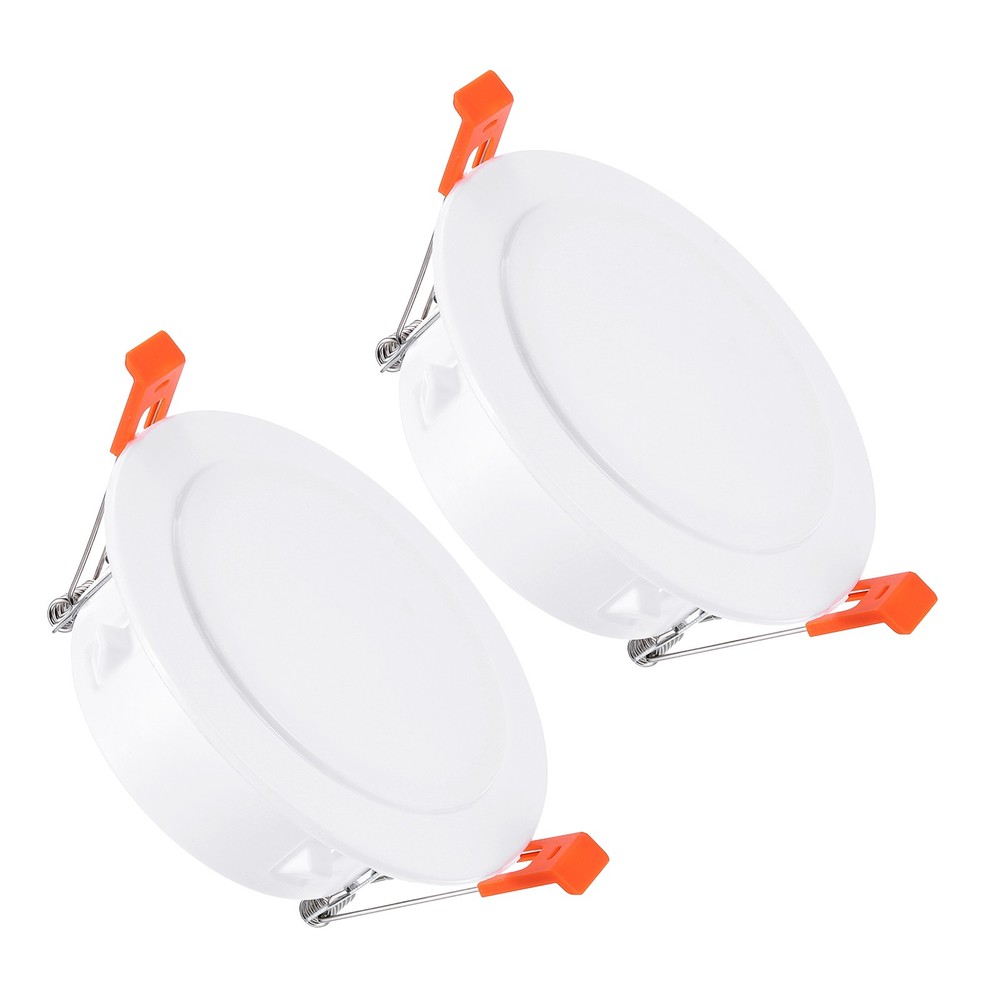 2Pack 4.5" Spring Ceiling Cover Plate Suitable for 3.5-4.1" Round Hole, White
