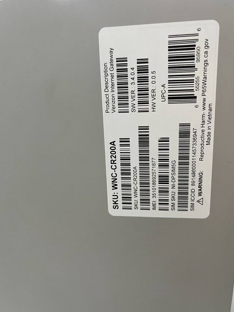 Verizon Internet Gateway WNC-CR200A