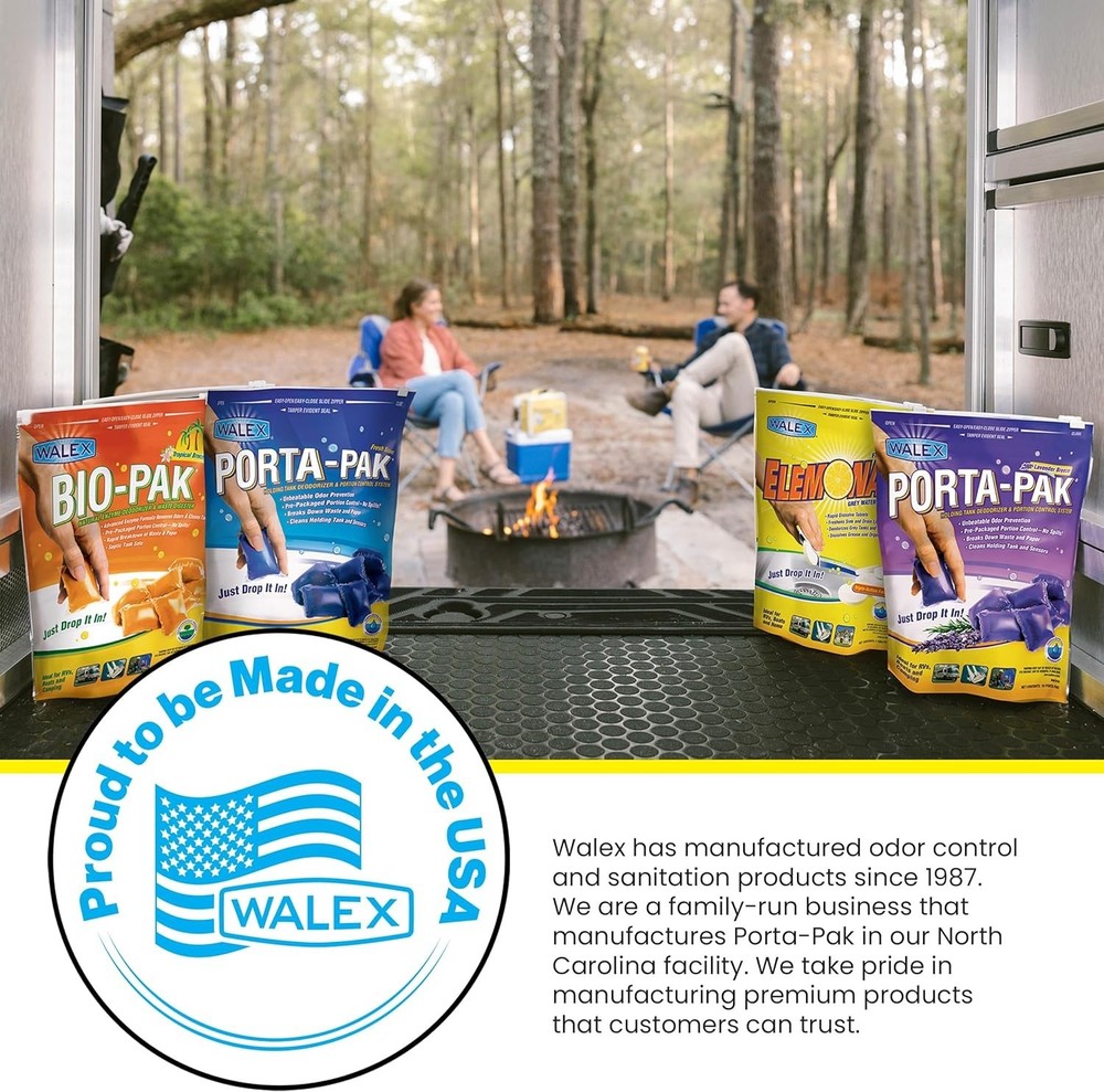 Porta-Pak 10-Pack RV Deodorizer Drop-Ins - Fresh Scent, Odor Control Solution