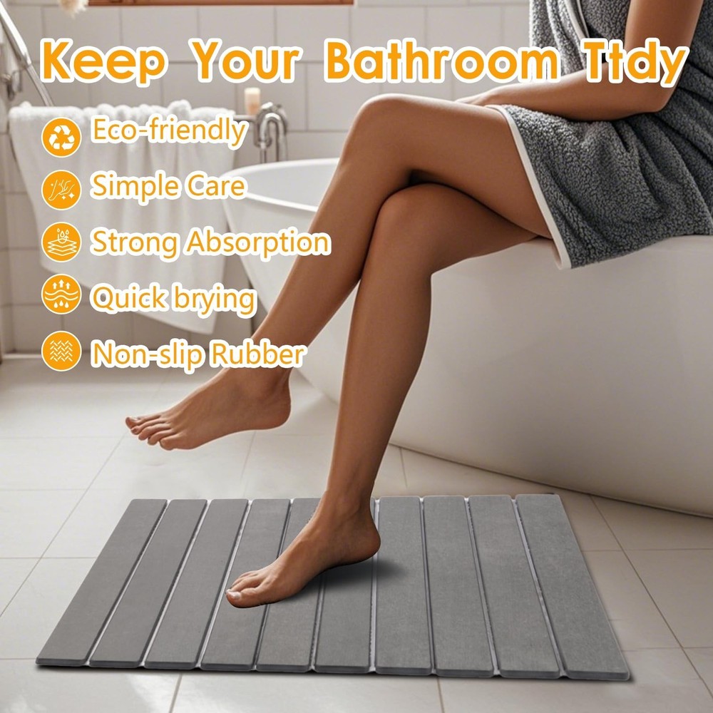 Drying Mat Stone Kitchen Counter, Foldable Stone Drying Stone for Kitchen Cou...