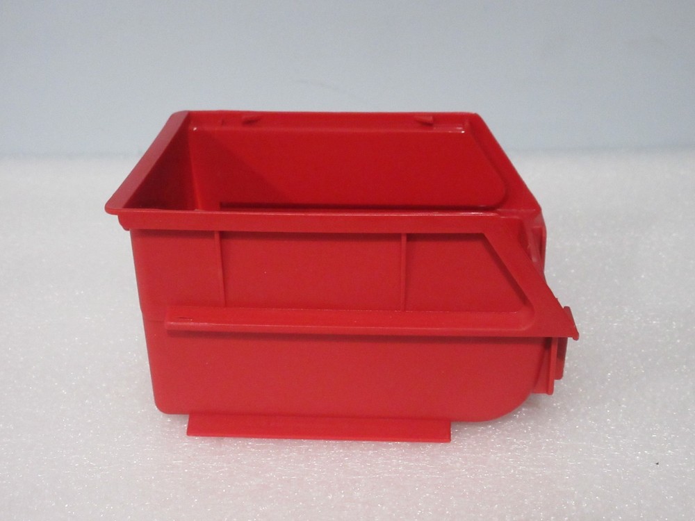 12 pack Storage Bins Red Plastic Small Parts Container Stack