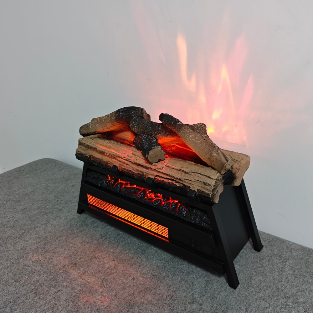 23in 3D Flame Insert Electric Fireplace Heater with Remote Control & Timer 1500W