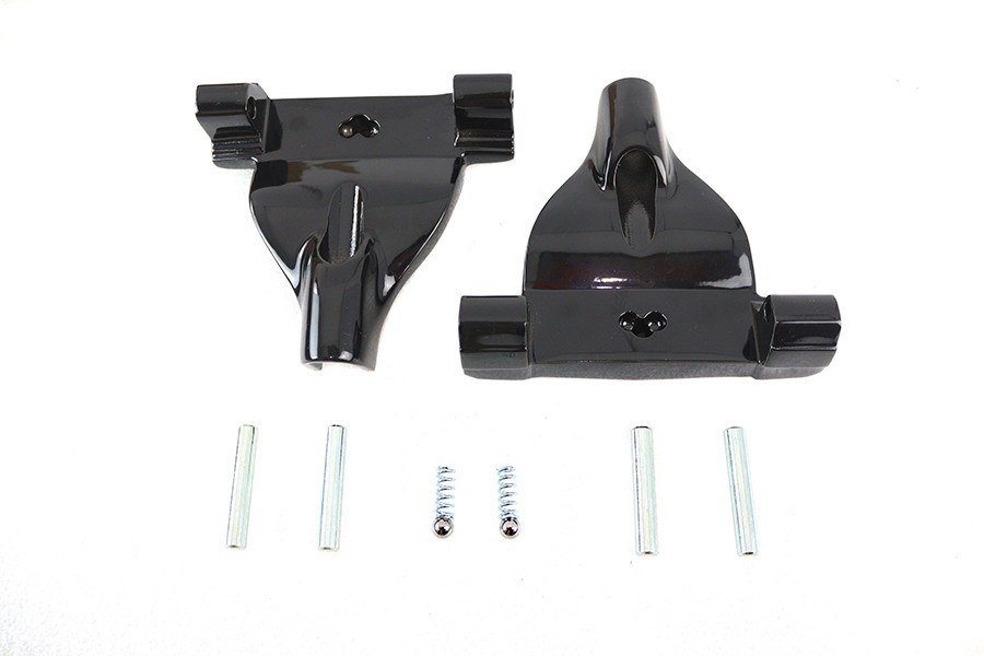 Passenger Footboard Support Set Black for Harley-Davidson
