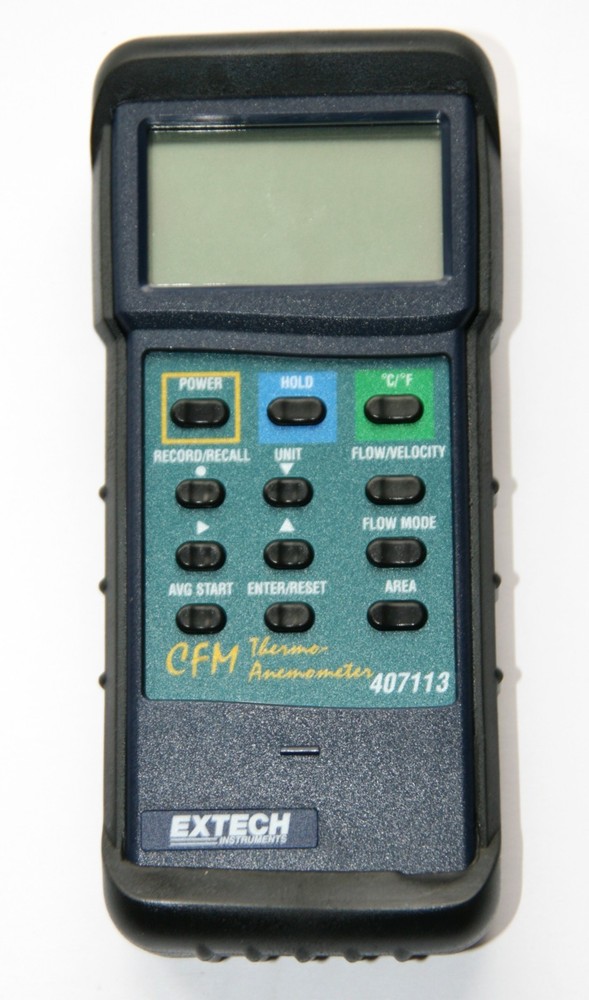 Extech 407113 Heavy Duty CFM Thermo-Anemometer
