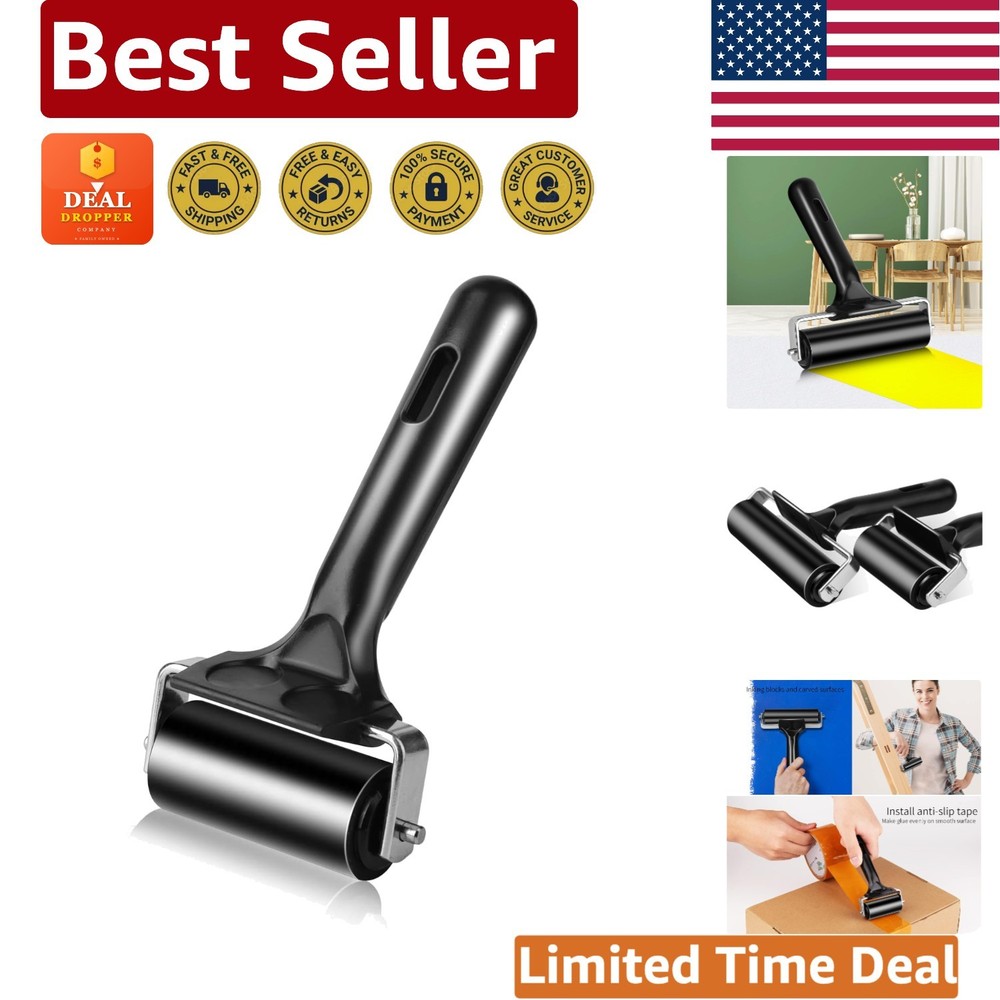 Versatile 2.2 Inch Rubber Roller Tool for Printmaking & Crafting Projects