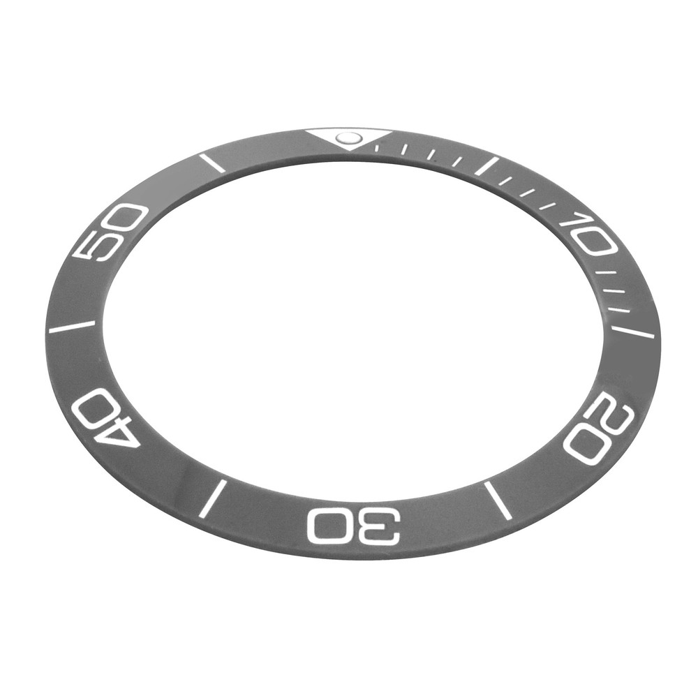 REPLACEMENT BEZEL INSERT CERAMIC GREY FOR WATCH 38.50MM X 31.20MM