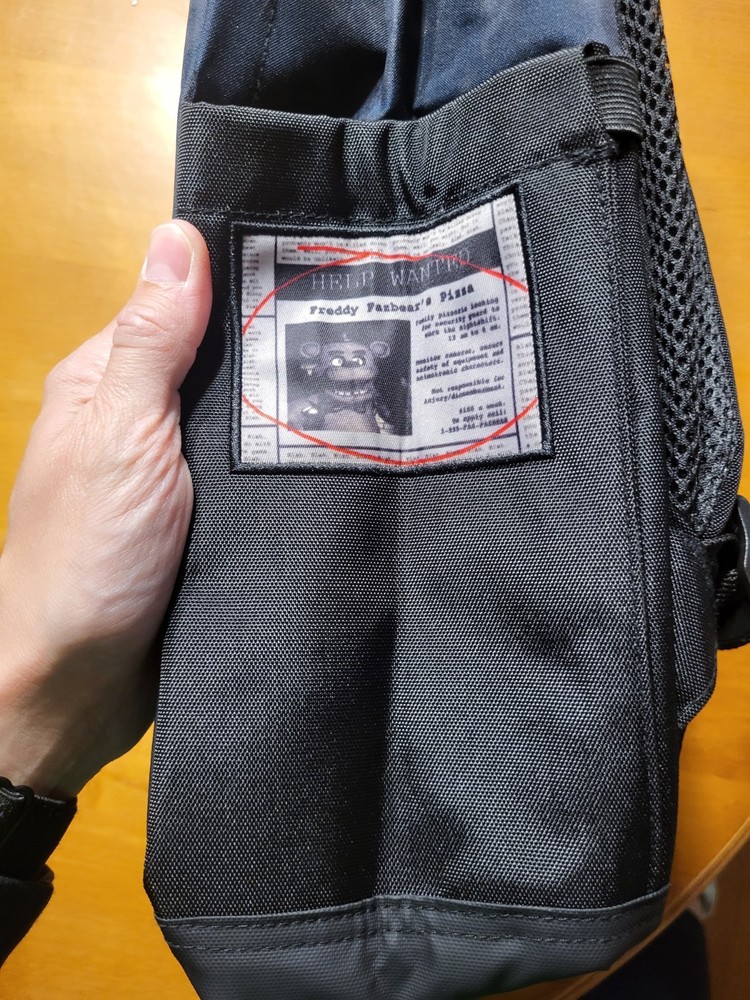 Five Nights At Freddy's Split Face Rectangular Backpack Bookbag GITD Bioworld