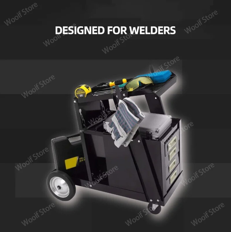 Welding Machine Trolley Welding Driver Pull Mobile Trolley for Car Repair