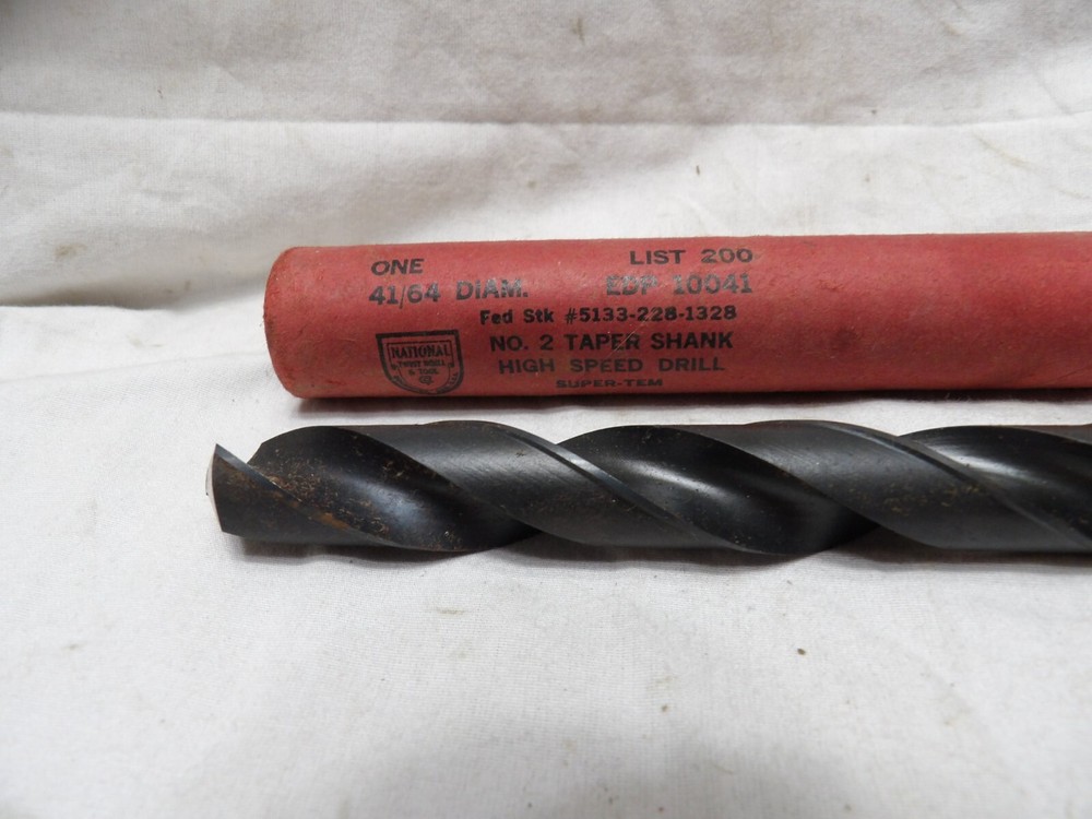 National Taper Shank 41/64" Drill Bit