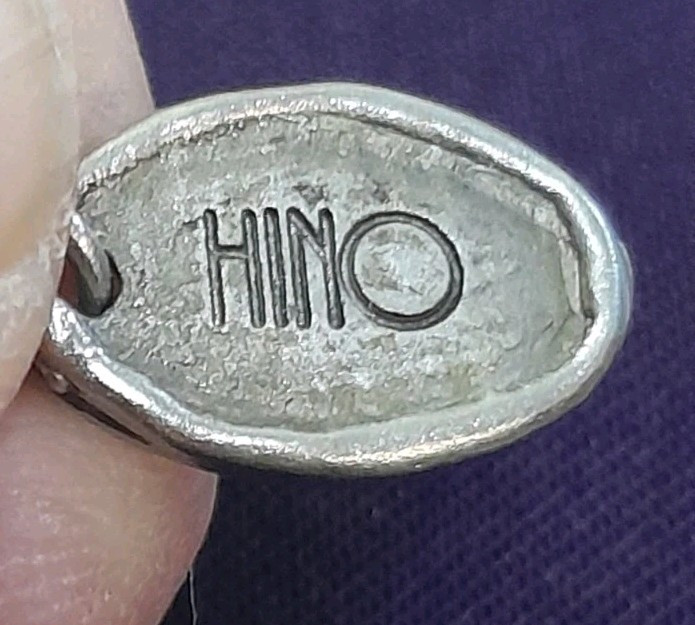 Vtg HINO Another History String Plastic & Brass Beads Knotted Clasp