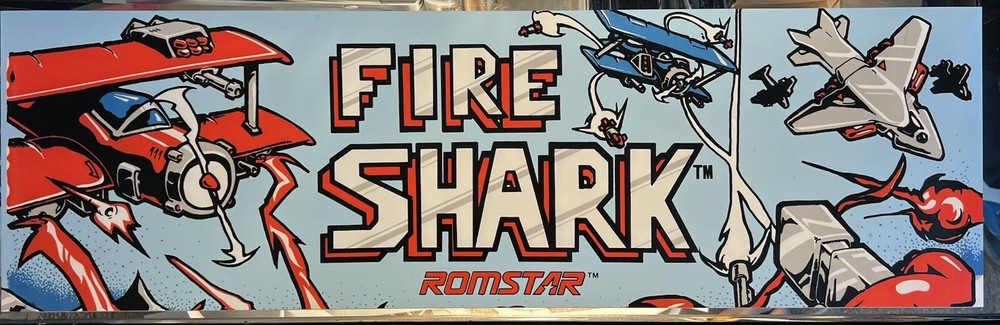 Fire Shark Arcade Marquee 26" x 8"