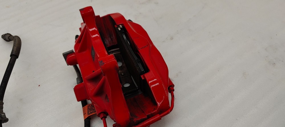 ⭕ 12-20 Tesla Model S Front Driver Side Performance Red Brake Caliper Left OEM