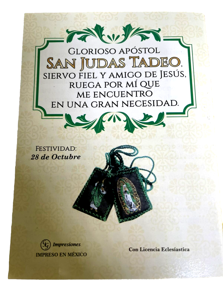 Compendio de Oraciones San Judas Tadeo