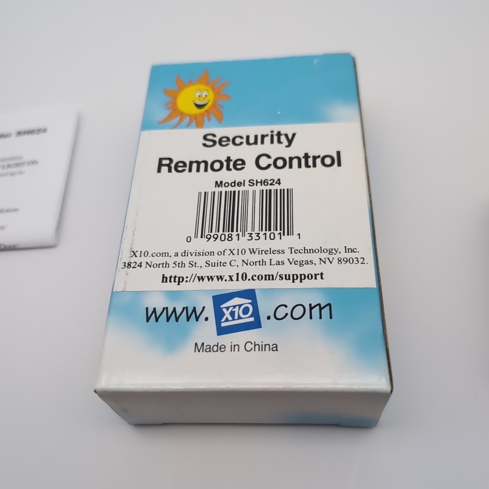 X10 Powerhouse Security System Remote Control Model SH624 NEW OPEN BOX