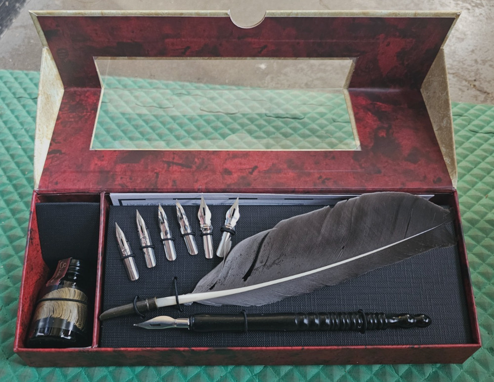 Authentic Models Feather Pen Set