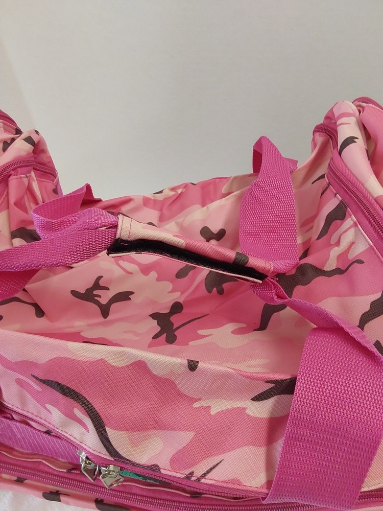 Class 5 Outdoors Pink Camouflage Duffle Bag W/Handle & Padded Shoulder Strap