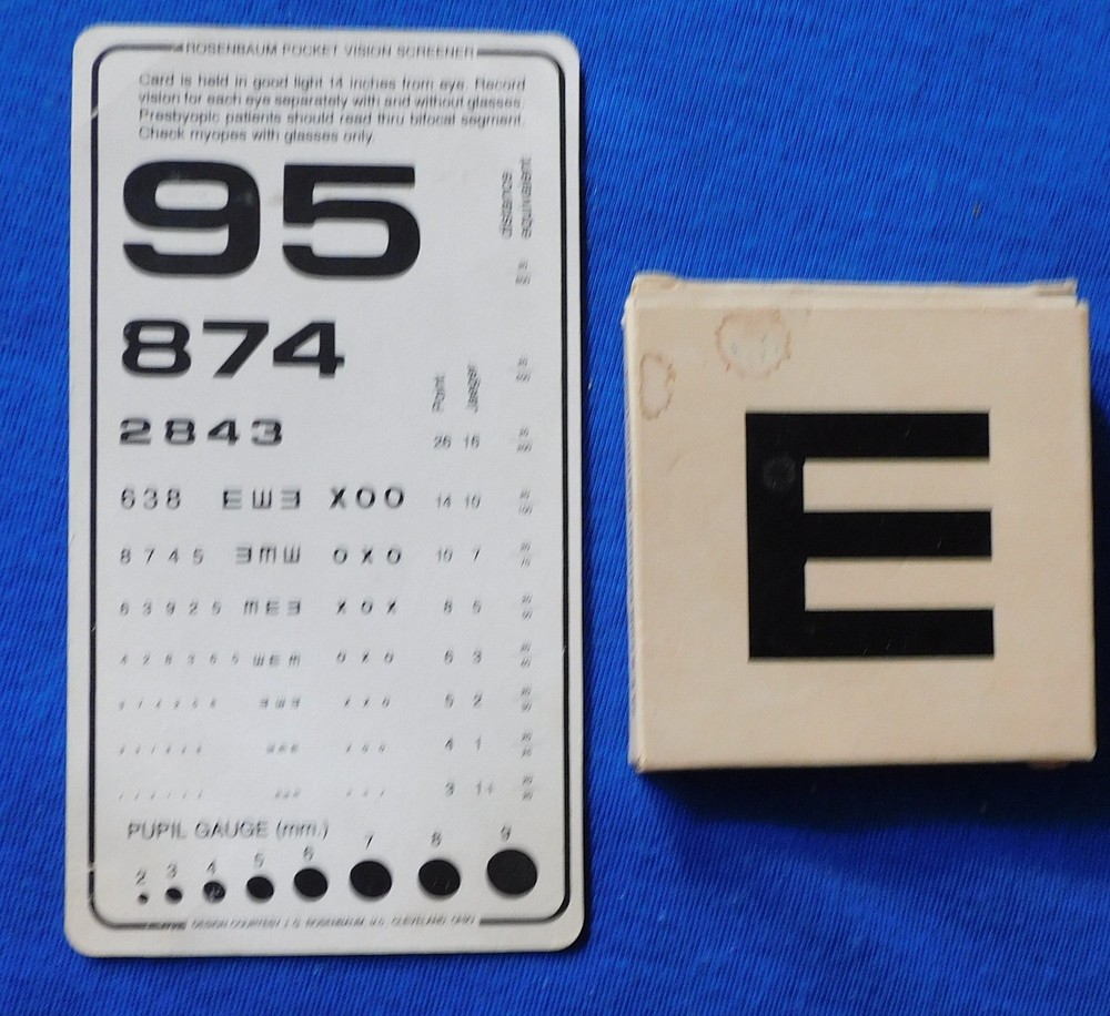 Snellen's Test Type Eye Chart