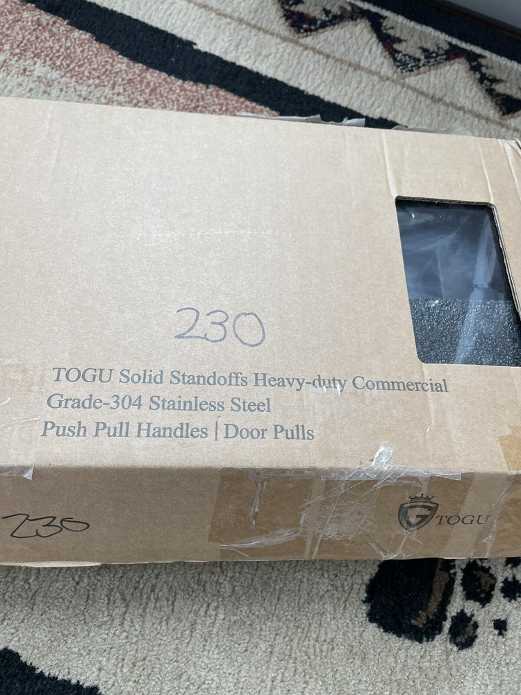 Togu TG-6013 36” Rectangle Shape Stainless Steel Black Push Pull Door Handle NEW